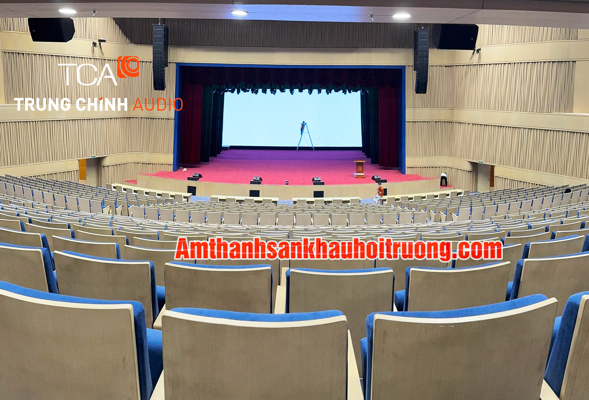 Toàn cảnh Hội trường 1.500 chỗ tại Trung tâm Chính trị – Hành chính Hải Phòng